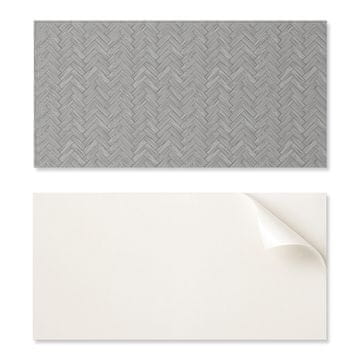 COLORAY Samolepilne tiskane vinilne ploščice z vzorcem lesene pletenice 6x60x30 cm