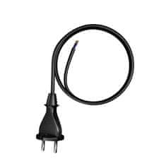 Plast Rol 3 m priključni kabel z ravnim vtičem TIP E 230 V 16 A 2 × 1,5 mm² H05RR-F PP-21 črne barve W-97193