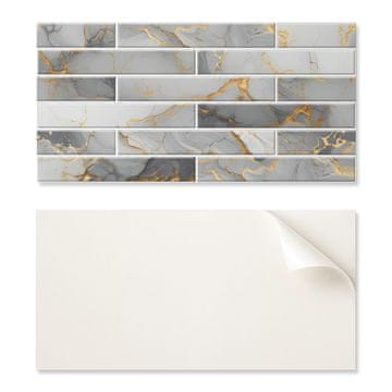COLORAY PVC ploščice z motivom, enostavna dekoracija za jedilnico, eleganten marmorni vzorec 6x60x30 cm