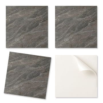 COLORAY Paket vinilnih ploščic z vzorcem kuhinjskega motiva iz naravnega kamna 4x50x50 cm