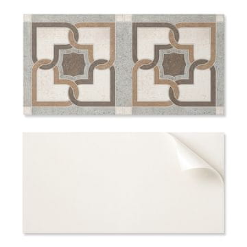 COLORAY Samolepilna vinilna plošča z vzorcem za dnevno sobo 120x60 cm Geometrijski vzorec ploščic