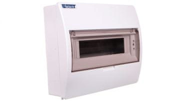 shumee Modularna razdelilna omarica 1x12 nadometna IP40 z dimno loputo S-12+steklo+N+PE 800600 ENE-00353