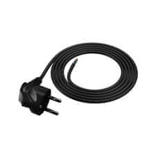 PRIKLJUČNI KABEL 2M Z KOTNIM VTIČEM 3X1MM2 ČRNI NAPAJALNI KABEL