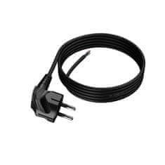 PRIKLJUČNI KABEL Z KOTNIM VTIČEM 3M 3x1MM2 16A UNI-SCHUKO ČRNEGA OBLIKOVALCA