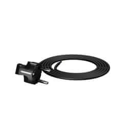 PRIKLJUČNI KABEL 2M Z KOTNIM VTIČEM 3X1MM2 ČRNI NAPAJALNI KABEL