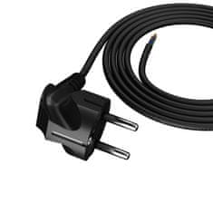 PRIKLJUČNI KABEL 2M Z KOTNIM VTIČEM 3X1MM2 ČRNI NAPAJALNI KABEL