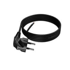 PRIKLJUČNI KABEL Z KOTNIM VTIČEM 3M 3x1MM2 16A UNI-SCHUKO ČRNEGA OBLIKOVALCA