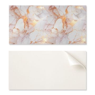 COLORAY Samolepilne ploščice z grafiko za jedilnico PVC Elegantni marmor z žilami 10x40x20 cm