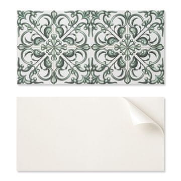COLORAY PVC plošča z motivom, enostavna dekoracija za jedilnico 100x50 cm, rastlinski vzorec v simetriji