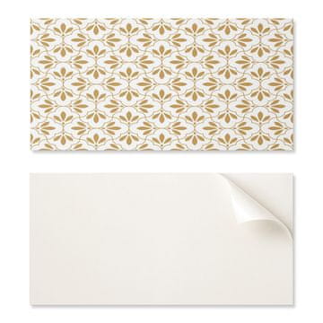 COLORAY Samolepilna vinilna plošča s potiskom za dnevno sobo 100x50 cm Eleganten rastlinski vzorec