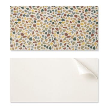 COLORAY Paket samolepilnih vinilnih ploščic z vzorcem potiskanega kamnitega mozaika 6x60x30 cm