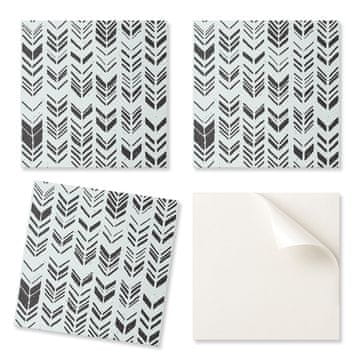 COLORAY Samolepilne vinilne ploščice z vzorcem puščic v vrsti 20x20x20 cm