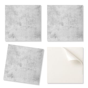 COLORAY Dekorativne samolepilne stenske ploščice za dnevno sobo s teksturo surovega betona 20x20x20 cm