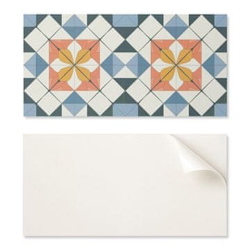 COLORAY Dekorativna plošča z grafiko, 100x50 cm, geometrijski cvetlični vzorec