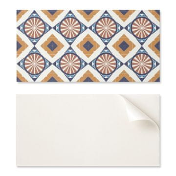 COLORAY Samolepilne vinilne ploščice s potiskom geometrijskega vzorca s krogi 10x40x20 cm