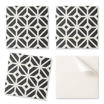 COLORAY Samolepilne vinilne ploščice z dekorativnim potiskom, geometrijskim vzorcem z rombi 20x20x20 cm