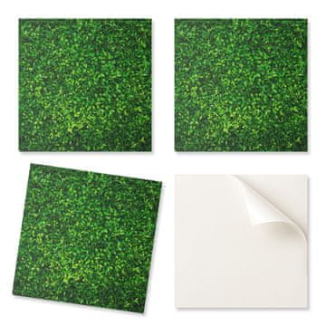 COLORAY Komplet vinilnih ploščic z dekorjem za kuhinjo ali kopalnico, stena z gostim listjem 4x50x50 cm
