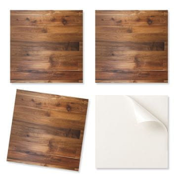 COLORAY Komplet vinilnih ploščic, enostavna montaža, lesena plošča v razporeditvi 20x20x20 cm