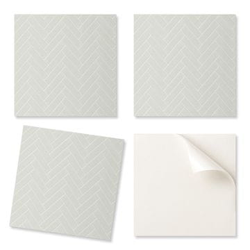 COLORAY Vinilne ploščice z motivom ribje kosti za enostavno preobrazbo stene 20x20x20 cm
