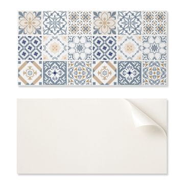 COLORAY Paket vinilnih ploščic za enostavno montažo, mozaik s karo vzorcem 6x60x30 cm