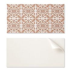 COLORAY Komplet PVC ploščic z dekorativnim cvetličnim vzorcem za kuhinjo ali kopalnico 10x40x20 cm