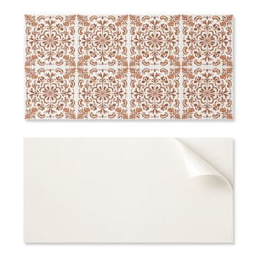 COLORAY Komplet PVC ploščic z dekorativnim cvetličnim vzorcem za kuhinjo ali kopalnico 10x40x20 cm