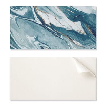 COLORAY PVC plošča z motivom, enostavna dekoracija za jedilnico 100x50 cm, abstraktni valovi v gibanju