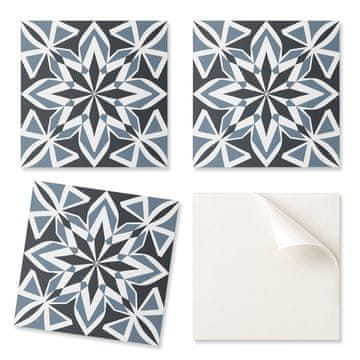 COLORAY PVC ploščice z motivom, enostavna dekoracija za jedilnico, geometrijska simetrija, 20x20x20 cm