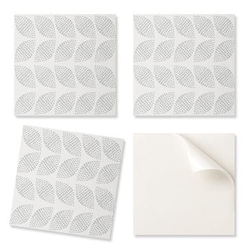 COLORAY Vinilne ploščice z motivom za enostavno preobrazbo stene z vzorcem listov in pikami 9x30x30 cm