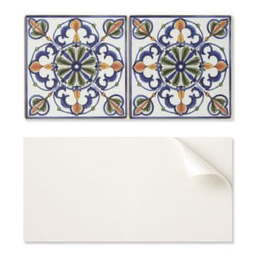 COLORAY Lepljena PVC plošča z motivom, idealna za hodnik 100x50 cm, rastlinski vzorec z ornamenti