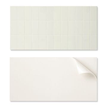 COLORAY Dekorativna vinilna stenska plošča s potiskom 100x50 cm pravokotne ploščice v mreži