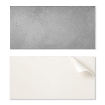 COLORAY Paket PVC ploščic z vzorcem za dnevno sobo, samolepilne, tekstura surovega betona, 10x40x20 cm