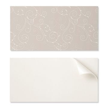 COLORAY Vinilna stenska dekoracija za pisarno Nežne spirale in listi 10x40x20 cm
