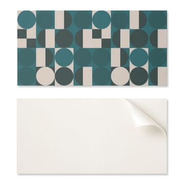 COLORAY PVC ploščice z motivom enostavne dekoracije za jedilnico geometrija oblik in oblik 10x40x20 cm