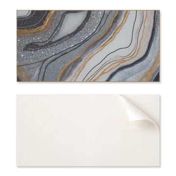 COLORAY Vinilne stenske nalepke za hodnik 120x60 cm Abstraktni valovi s sijajem