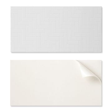COLORAY Komplet vinilnih ploščic z vzorcem ribje kosti in opeke 10x40x20 cm