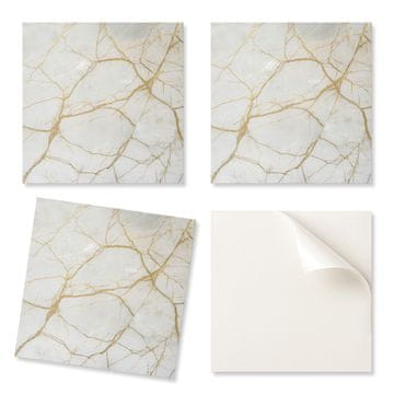 COLORAY Vinilne ploščice s potiskom - dekoracija spalnice z elegantnim marmornim vzorcem 9x30x30 cm