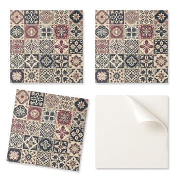 COLORAY Dekorativne samolepilne stenske ploščice za dnevno sobo z vzorci mozaičnih ploščic 9x30x30 cm