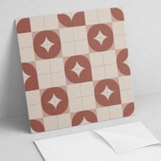 COLORAY Dekorativne vinilne talne ploščice z geometrijskim vzorcem in krogi 9x30x30 cm