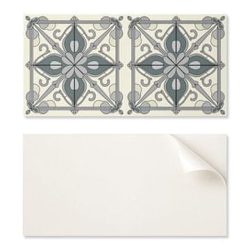 COLORAY Samolepilna plošča s potiskom - idealna za kuhinjo 120x60 cm cvetlični vzorec z ornamenti
