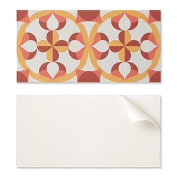 COLORAY Komplet vinilnih ploščic za enostavno montažo z abstraktnim geometrijskim vzorcem 10x40x20 cm