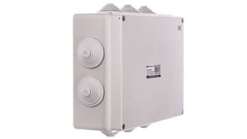Elektro-Plast Industrijska hermetična omarica n/t 249x198x81mm z 10 kabelskimi uvodnicami IP55 siva 2716-02