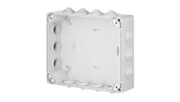 Elektro-Plast Industrijska hermetična omarica brez kontakta 342x282x115mm IP55 s 14 uvodnicami siva 2723-02