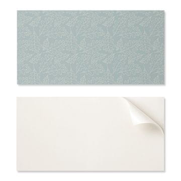COLORAY PVC plošča z motivom enostavne dekoracije za jedilnico 120x60 cm listov na nežnem ozadju