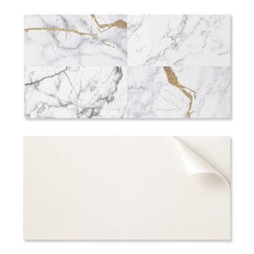 COLORAY Samolepilna vinilna plošča s potiskom za kopalnico 120x60 cm Marmorni vzorci z žilami