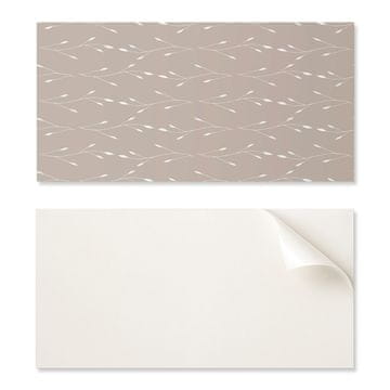 COLORAY Samolepilna vzorčasta vinilna dekoracija za spalnico 100x50 cm. Nežen rastlinski vzorec.