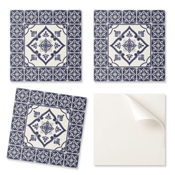 COLORAY Paket samolepilnih vinilnih ploščic s cvetličnim vzorcem 9x30x30 cm