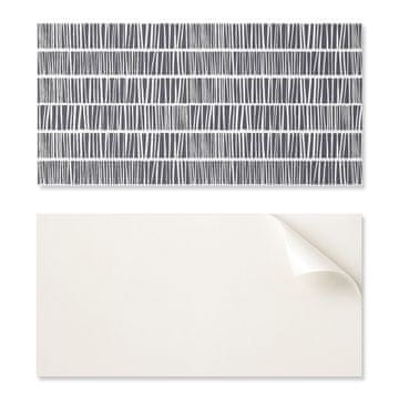 COLORAY Paket PVC ploščic z dekorjem za kuhinjo ali kopalnico z dinamičnim vzorcem linij 10x40x20 cm
