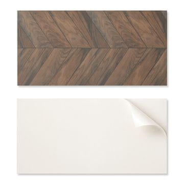 COLORAY Komplet samolepilnih vinilnih ploščic z vzorcem za spalnico, vzorec ribje kosti, 10x40x20 cm
