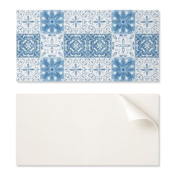 COLORAY Lepljena PVC plošča z motivom, idealna za hodnik, 100x50 cm, cvetlični vzorec v ploščicah